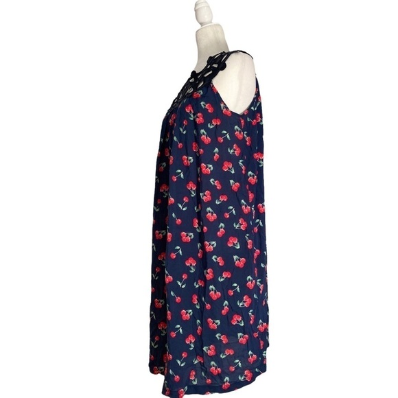 Ciclo Collective Italian Dress Luxury Statement Cherry print Kaftan Dress NWT - Picture 3 of 8